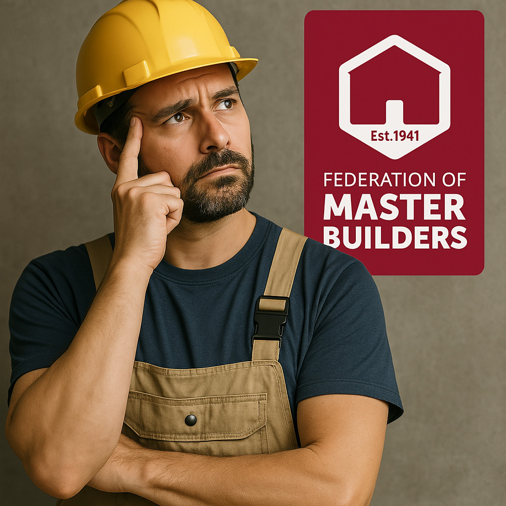 A master builder on site representing Federation of Master Builders membership